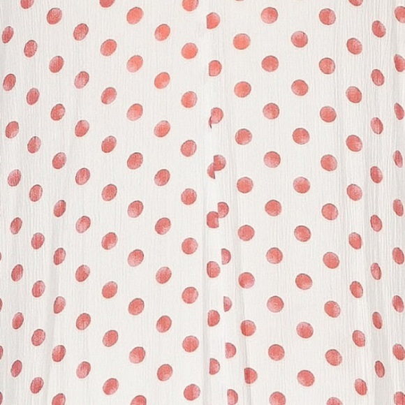 Lane Bryant White Short Sleeve Blouse with Red Polka Dots Women’s Plus Size 28 - Picture 3 of 9